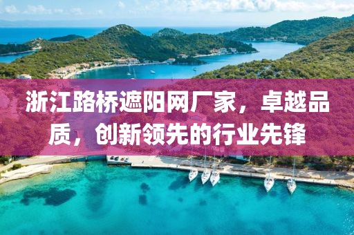 浙江路桥遮阳网厂家，卓越品质，创新领先的行业先锋